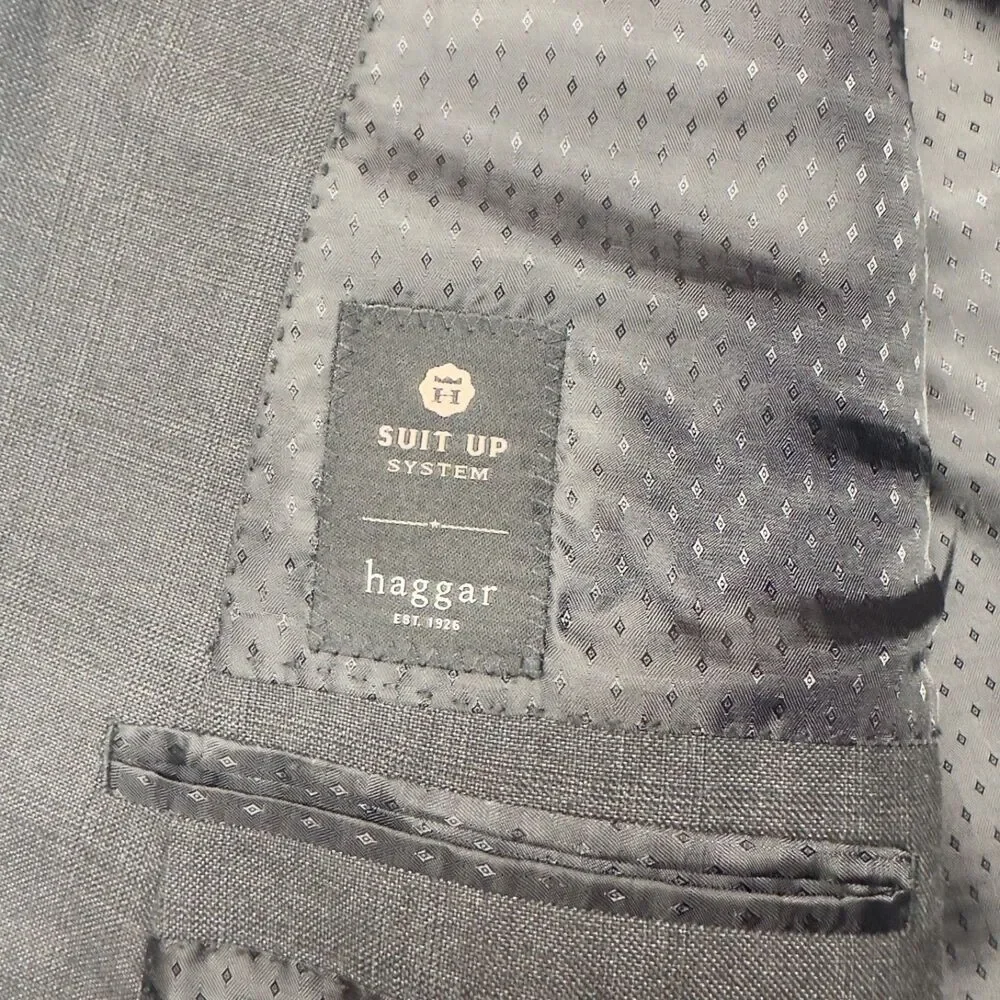mens Hagger suite up system charcoal gray blazer size 54R